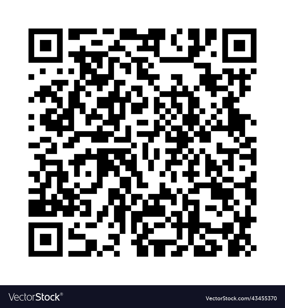 Qr code vector image Qr code