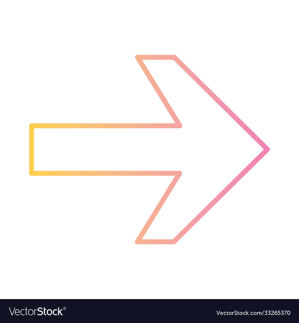 Right arrow gradient style icon design