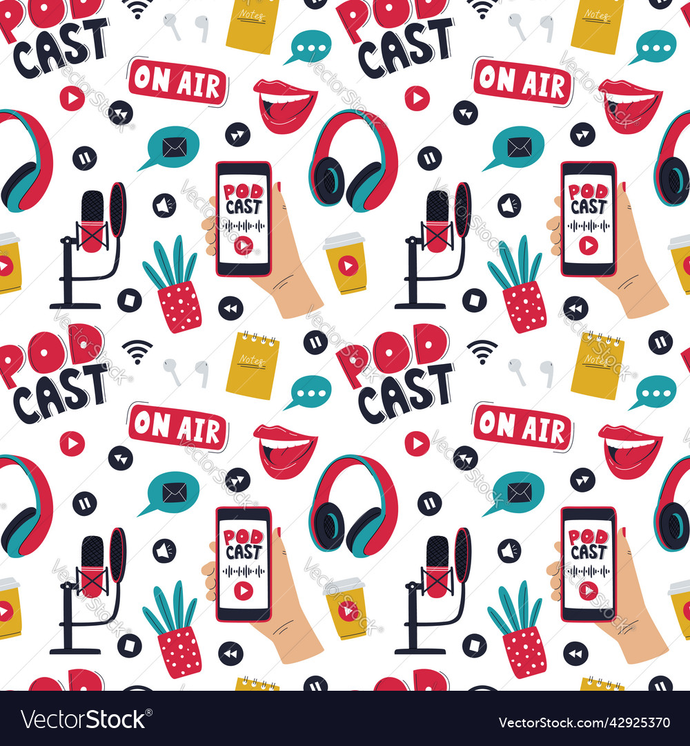 Seamless pattern with colored elements vector image Seamless pattern with colored elements