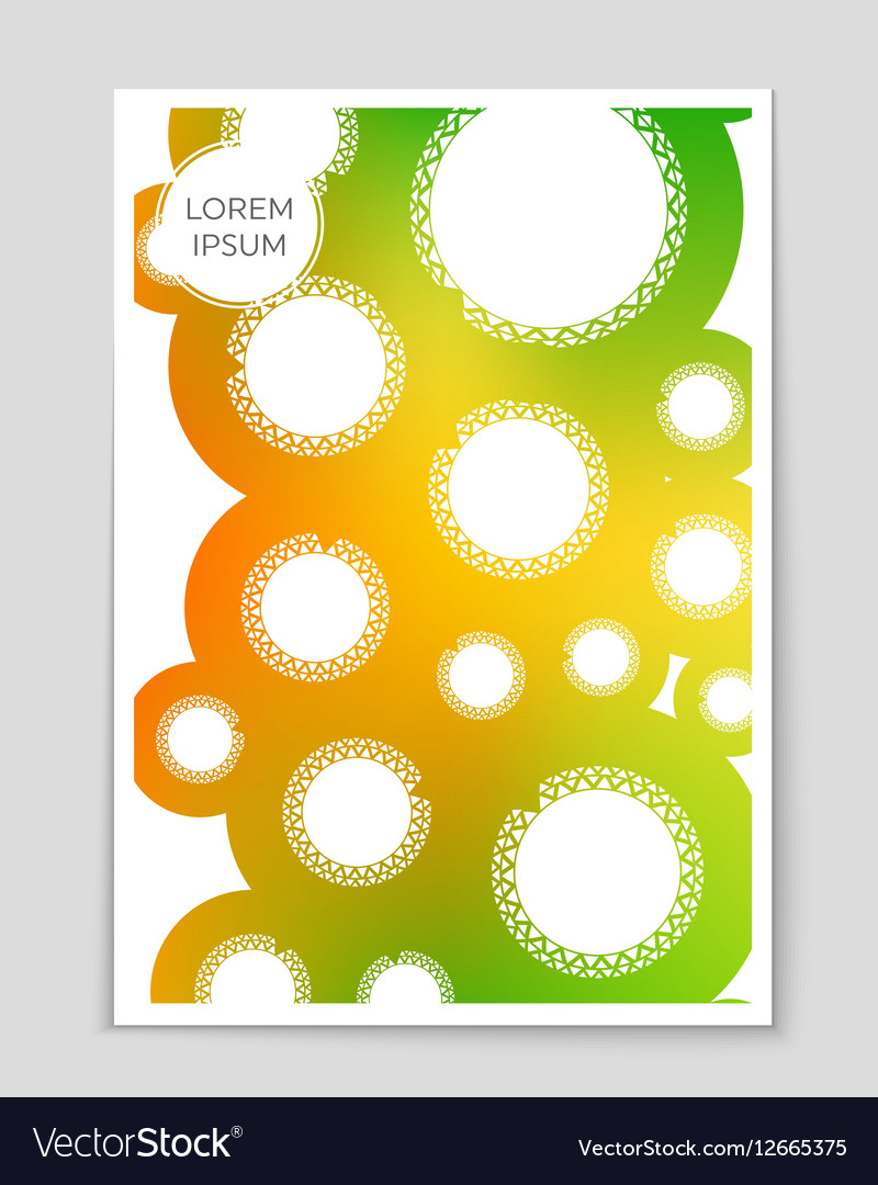 Abstract layout background set for art