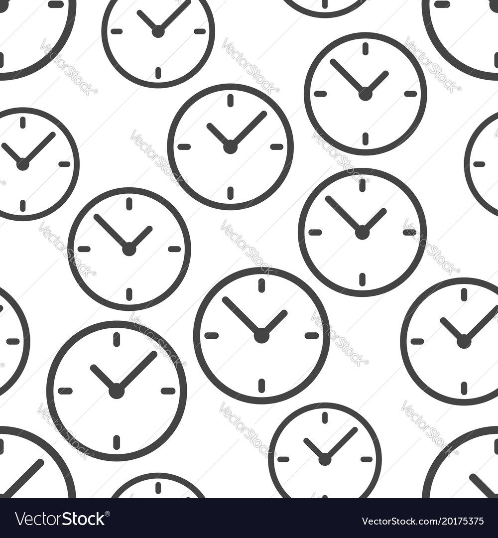 Alarm clock seamless pattern background icon