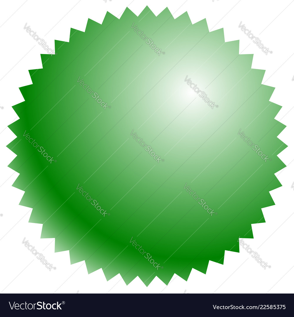 Badge button shape with blank space background vector image Badge button shape with blank space background