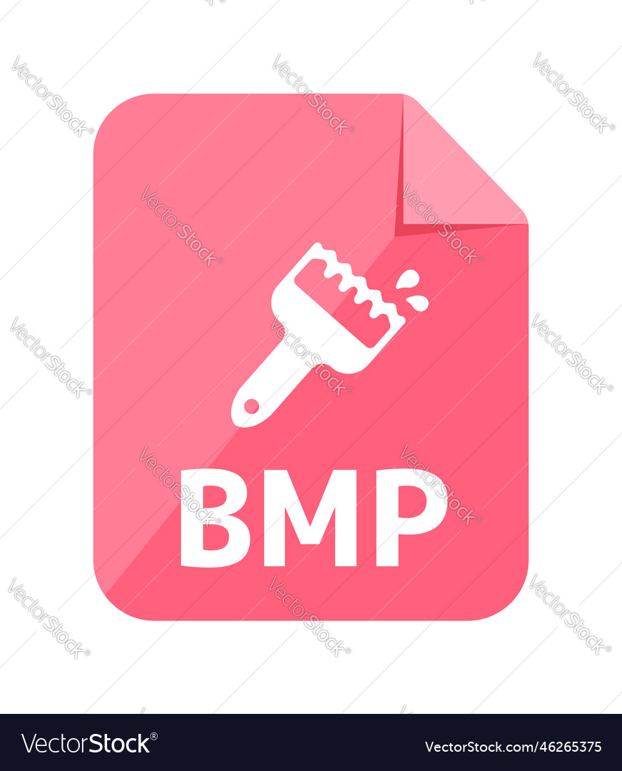 File formats icon bmp bitmap vector image File formats icon bmp bitmap