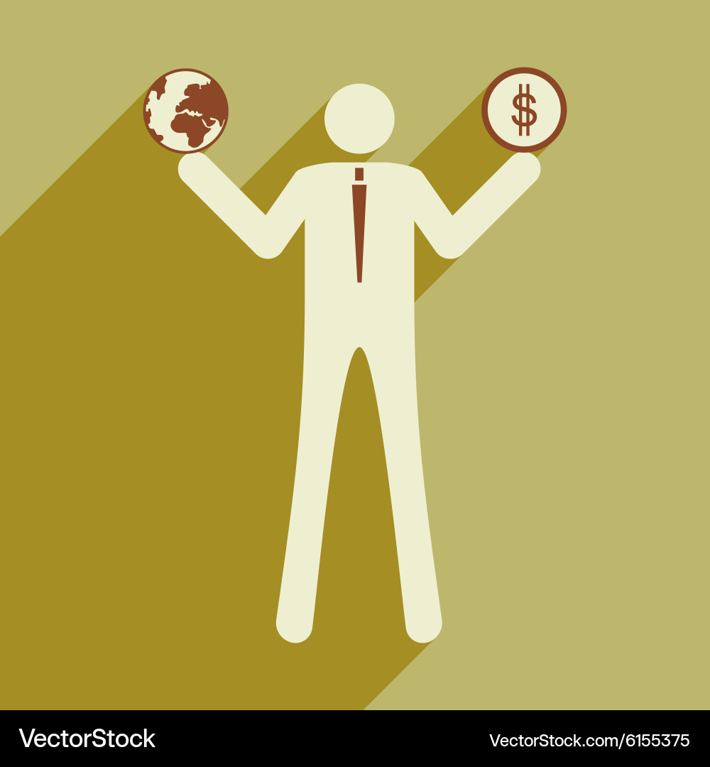 Flat design modern icon Royalty Free Vector Image