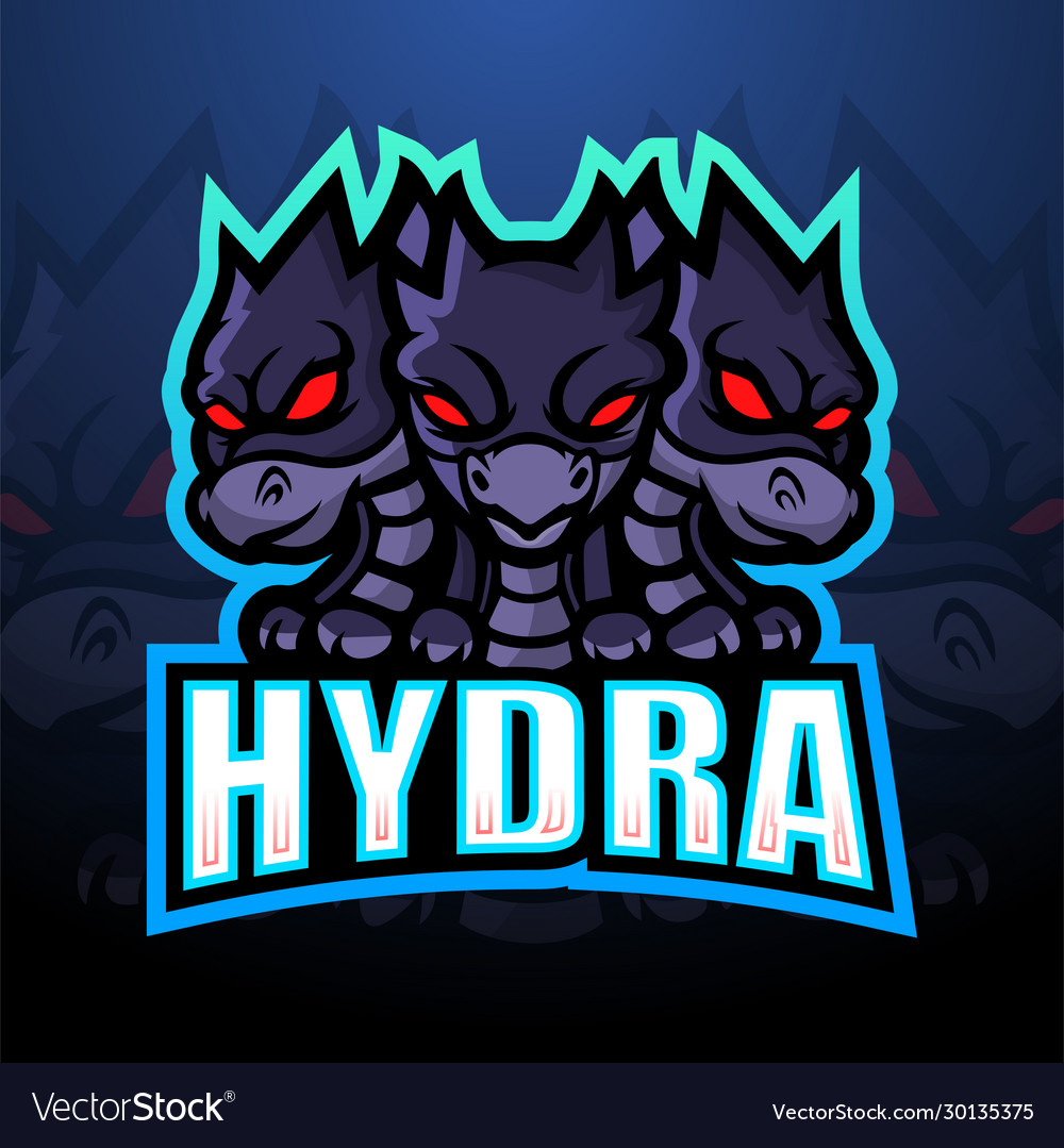 Hydra esport mascot logo design Royalty Free Vector Image