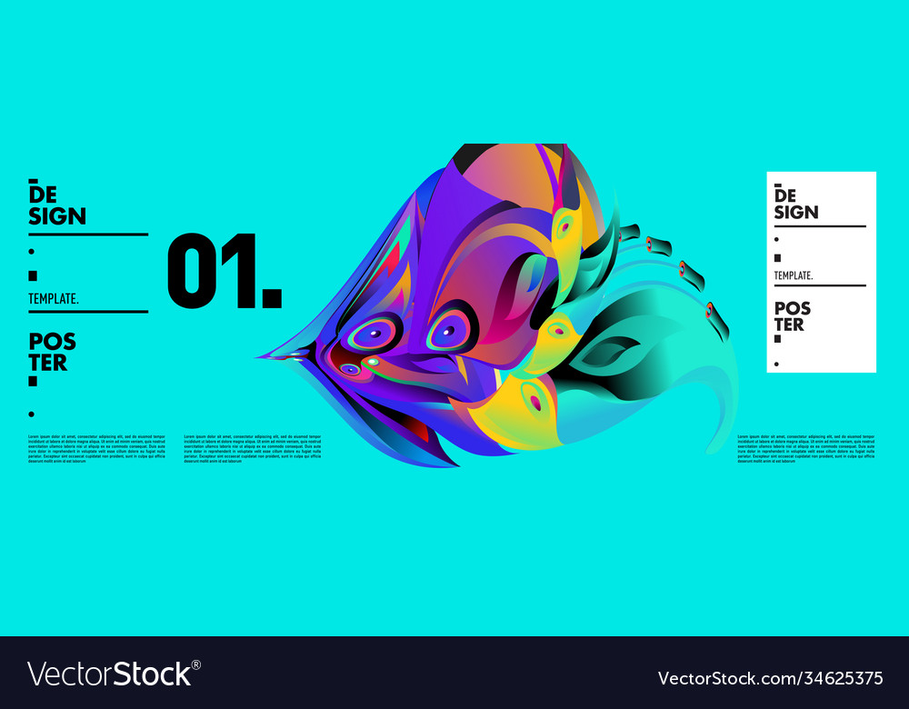 Landing page background template with colorful