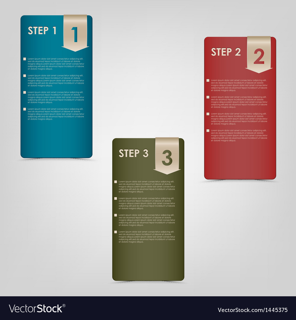 Modern steps progress background Royalty Free Vector Image