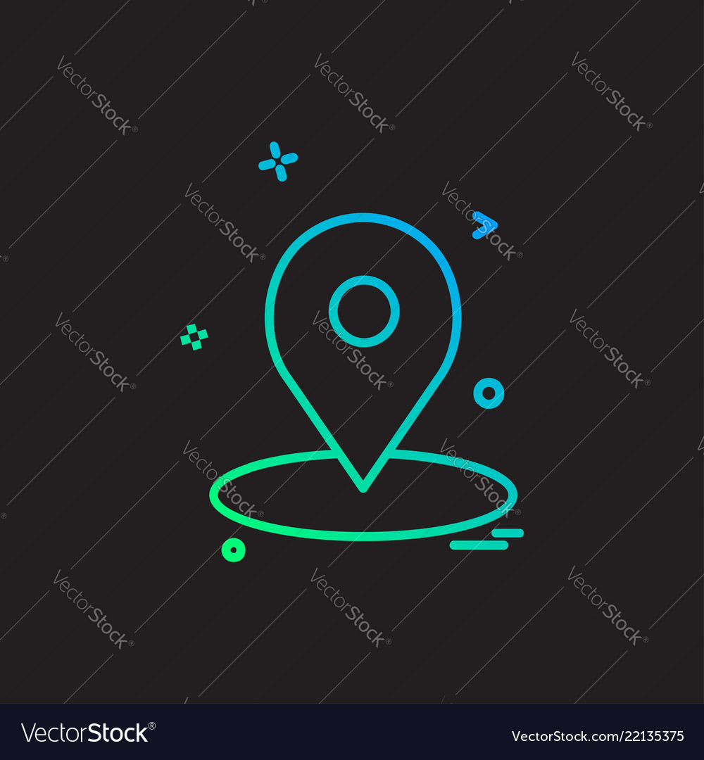 Navigation icon design vector image Navigation icon design