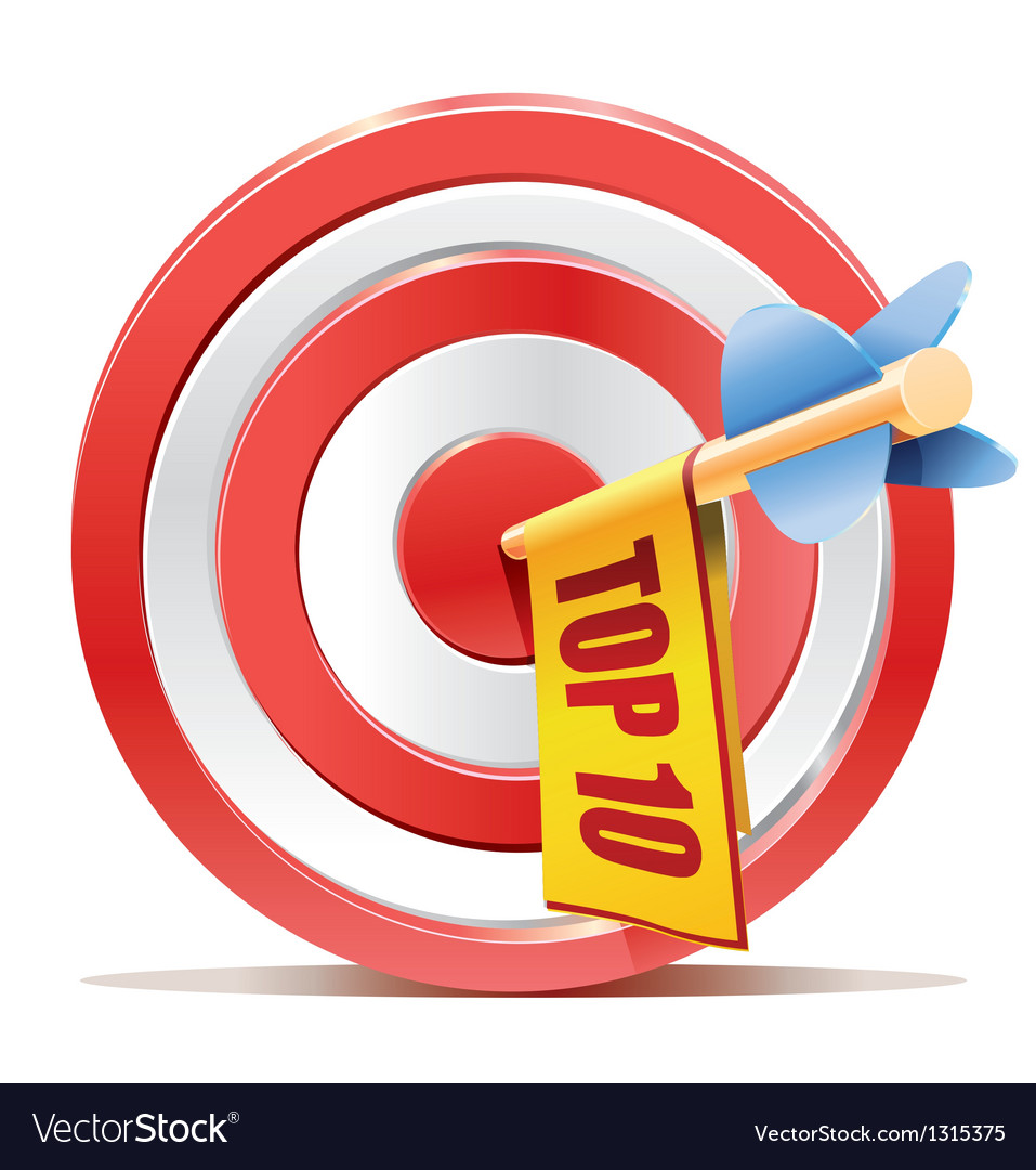 Red Dart Target with Banner