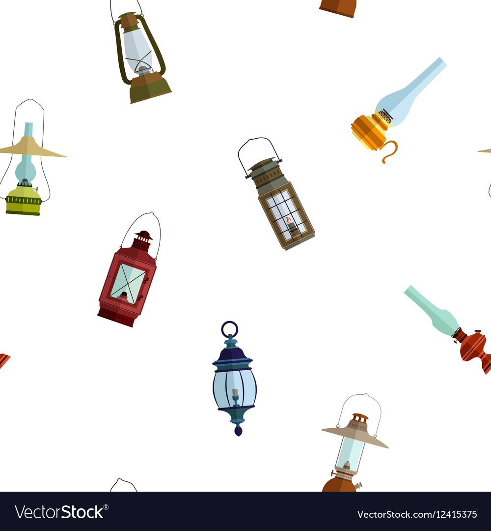 Seamless pattern with lanterns