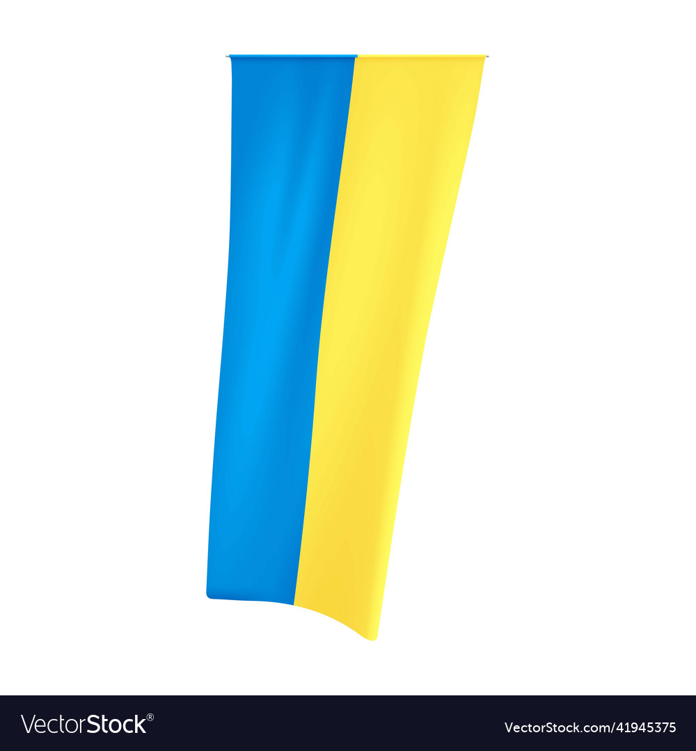 Ukraine vertical flag national ukrainian yellow