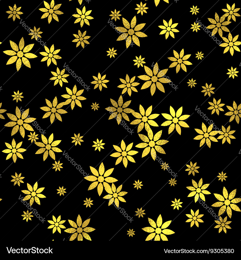 Abstract seamless pattern with gold circles Vector Image