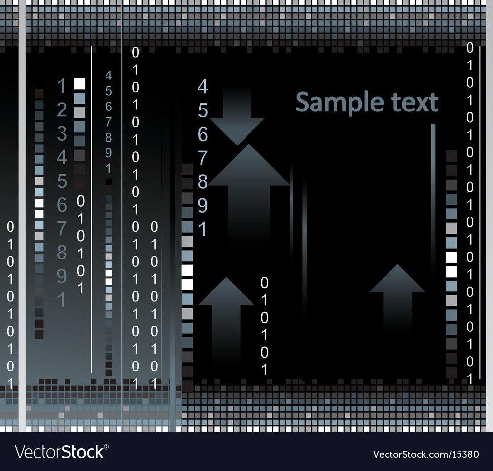 Digital Background with Binary Code