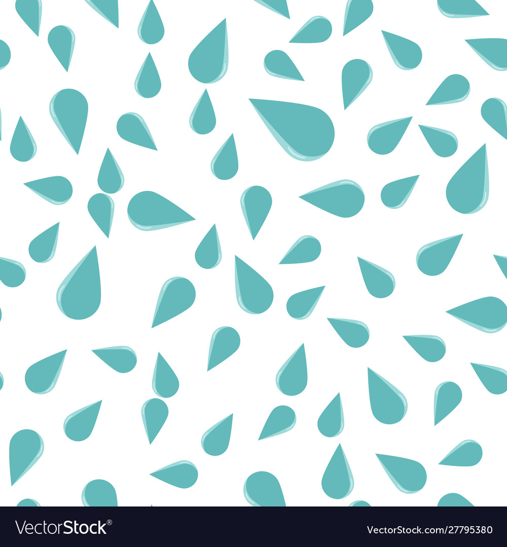 Drop icon flat image seamless pattern vector image Drop icon flat image seamless pattern