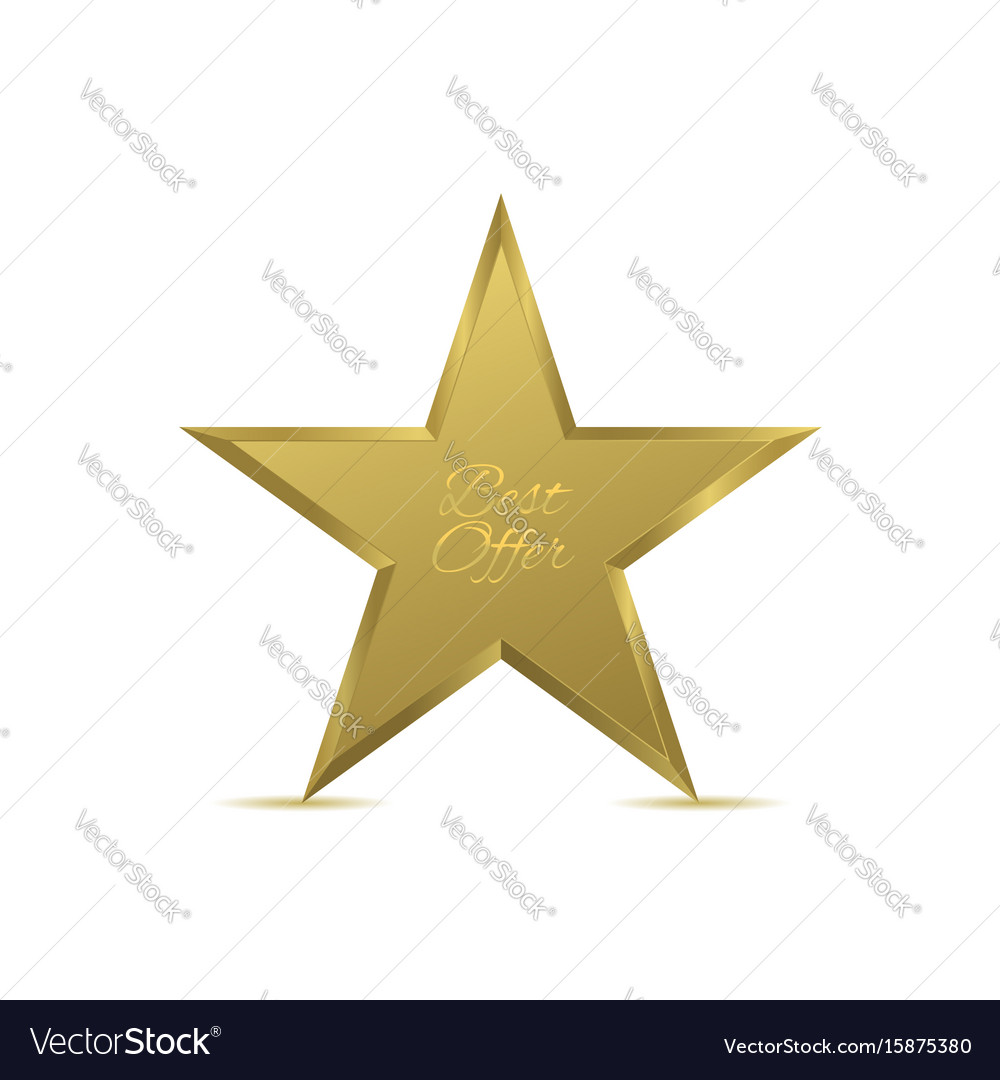 Golden star symbol