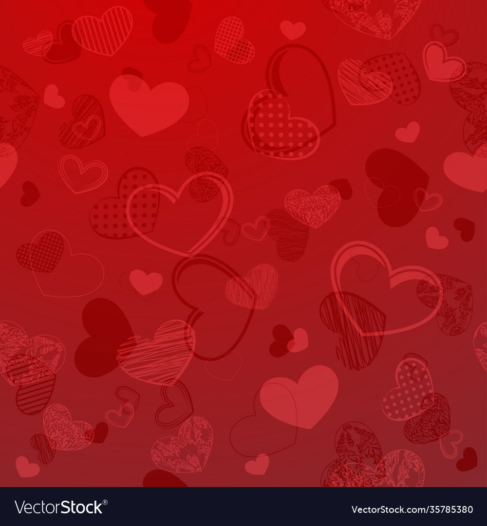 Hearts decoration wallpaper Royalty Free Vector Image