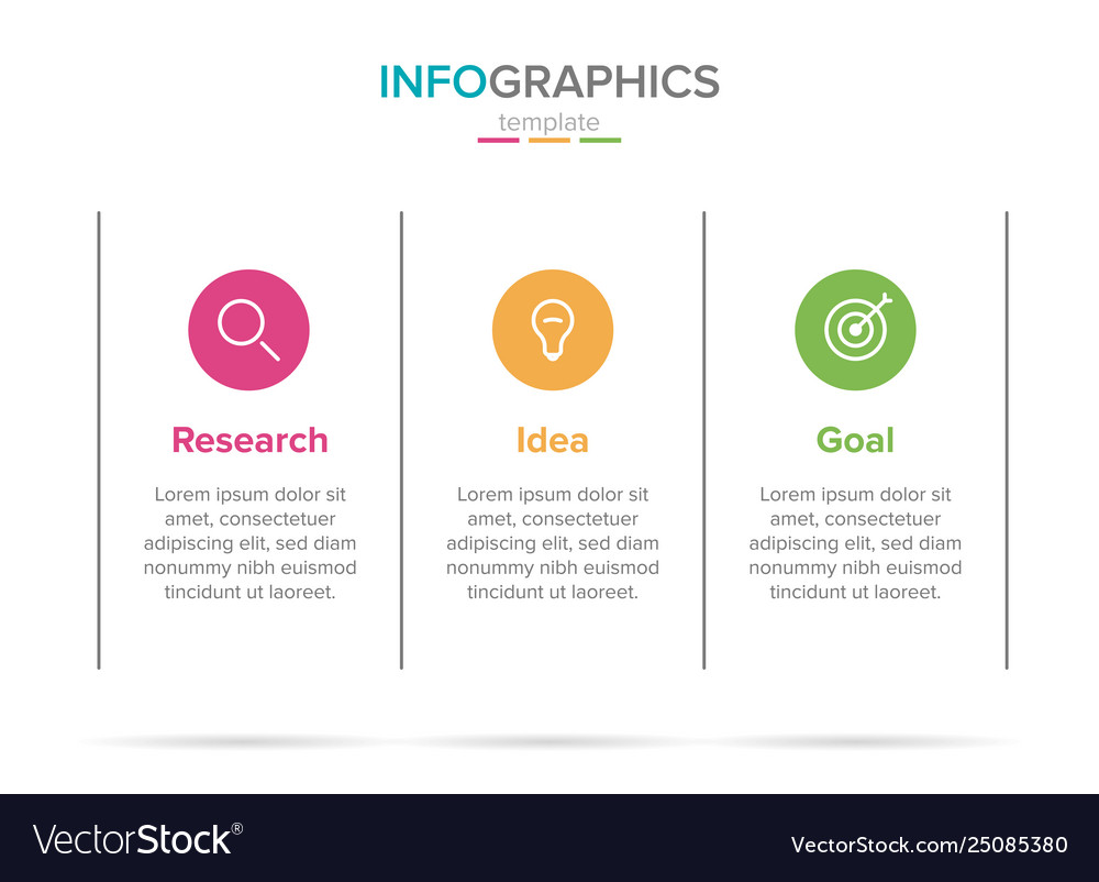 Infographic label template with icons 3