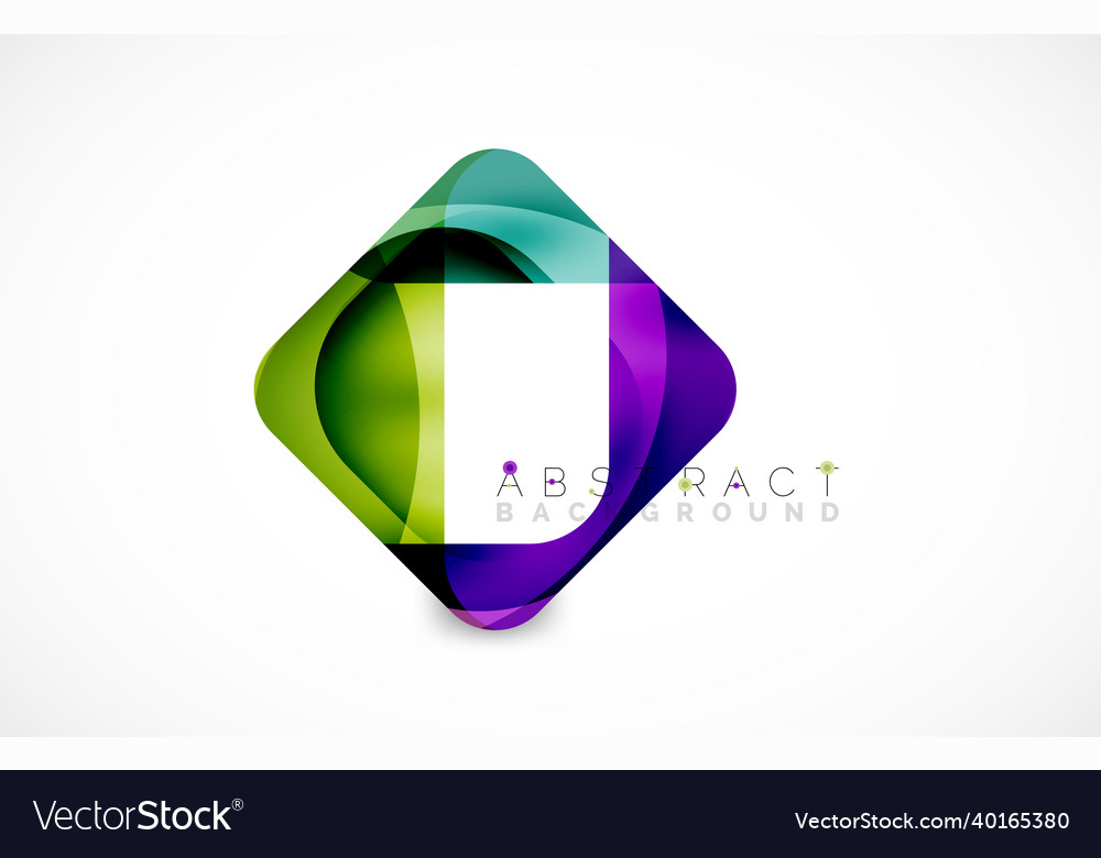 Minimal background abstract square shape vector image Minimal background abstract square shape
