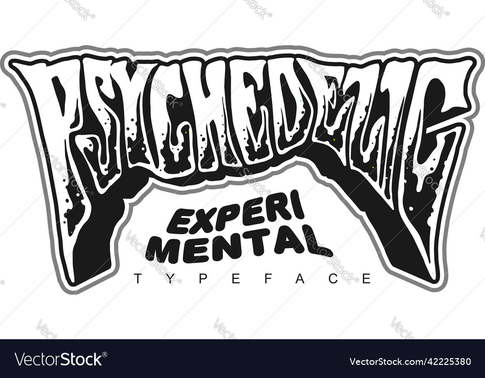 How to draw psychedelic script lettering