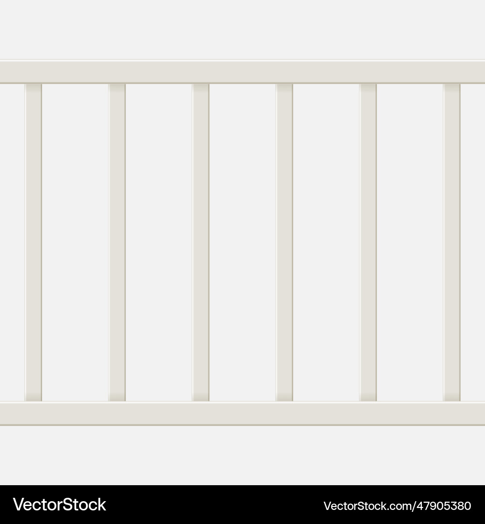 Realistic detailed 3d plastic or white wooden Vector Image