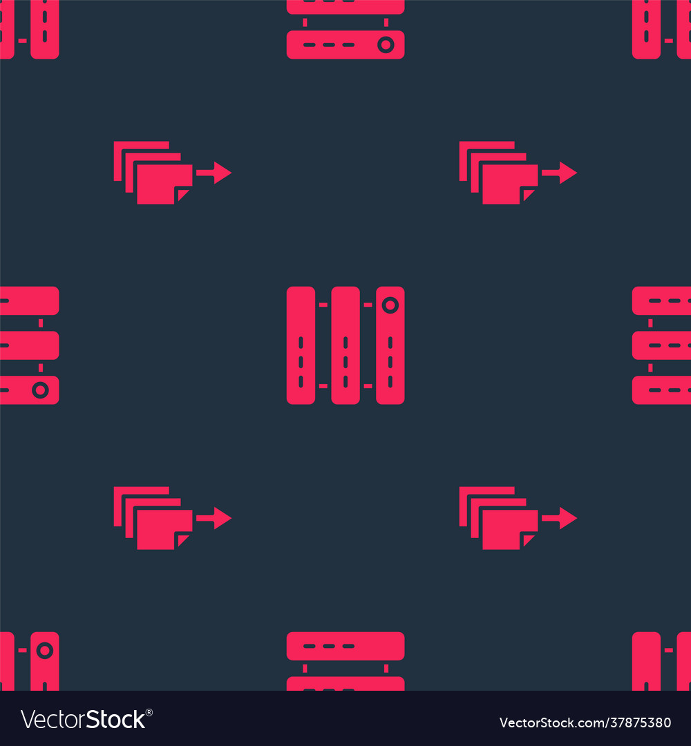 Set data export and server web hosting vector image Set data export and server web hosting