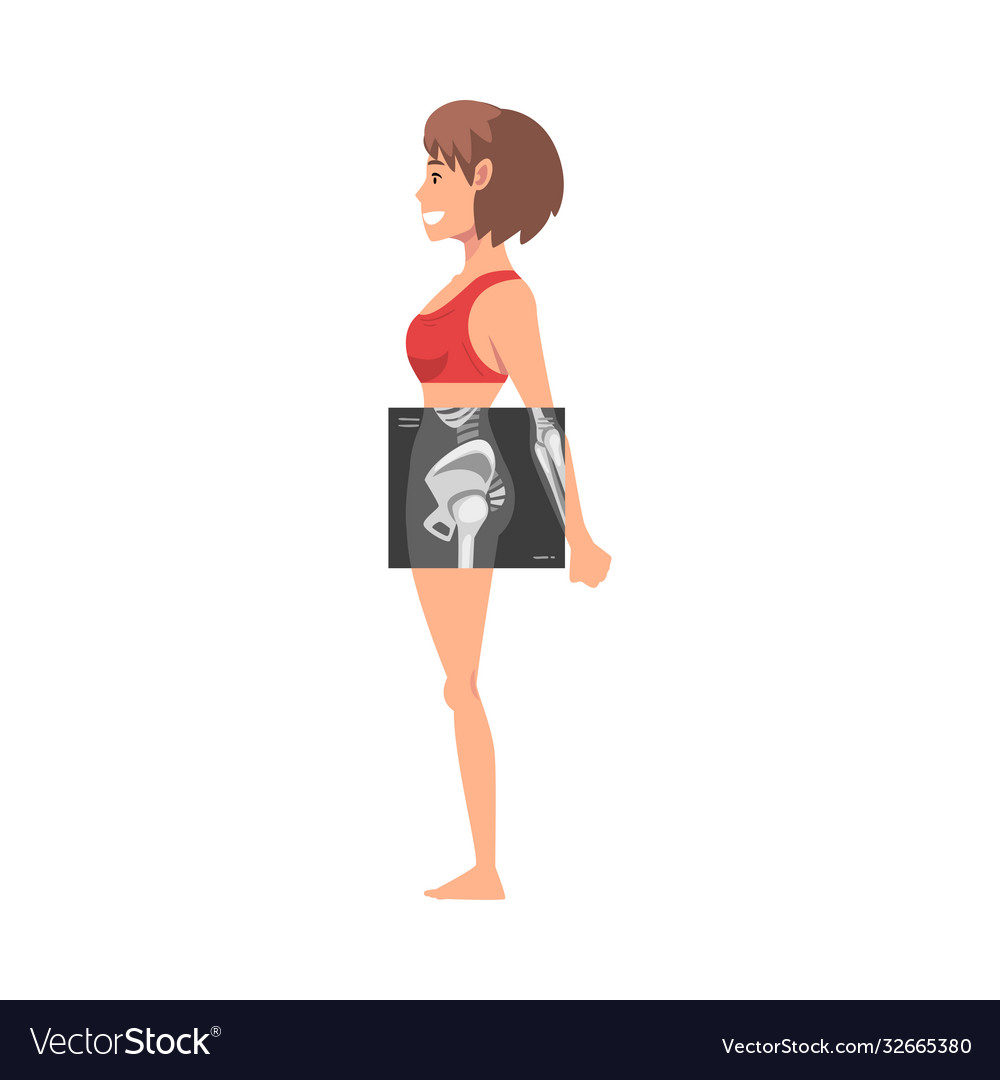 Thigh-bone x-ray examination vector image Thigh-bone x-ray examination
