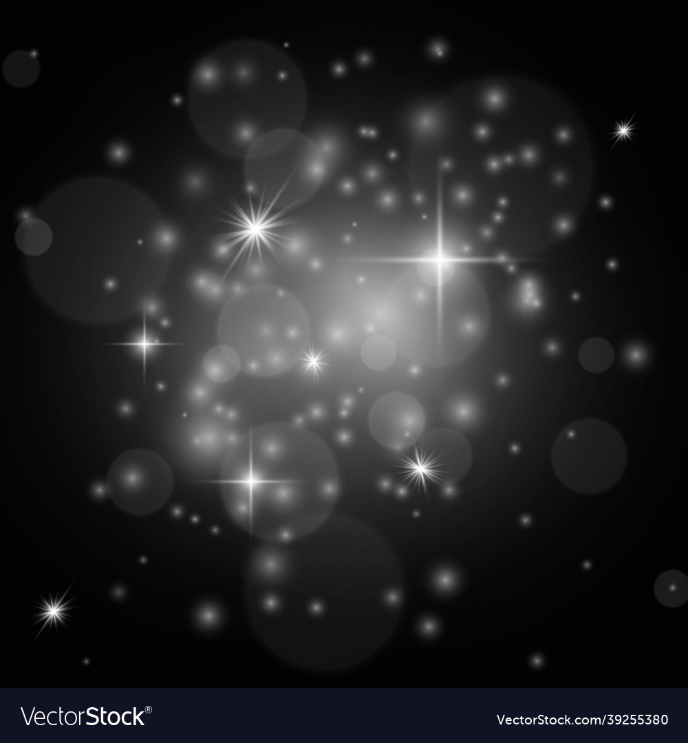 White sparkles christmas isolated stardust vector image White sparkles christmas isolated stardust
