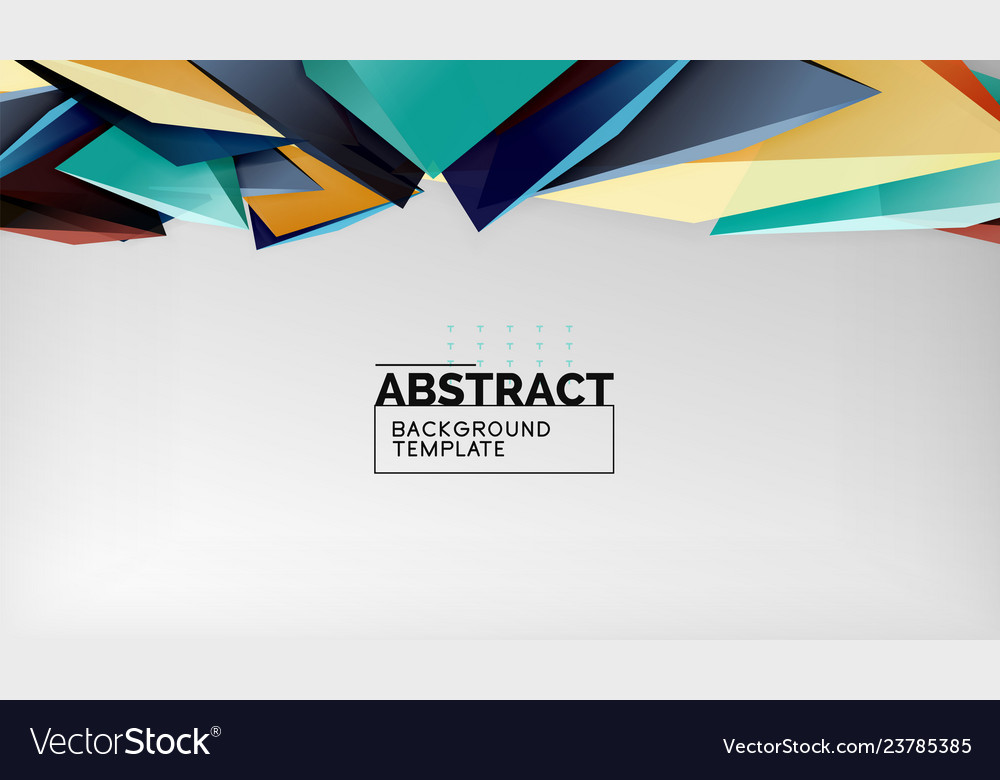 3d geometric triangular shapes abstract background vector image 3d geometric triangular shapes abstract background