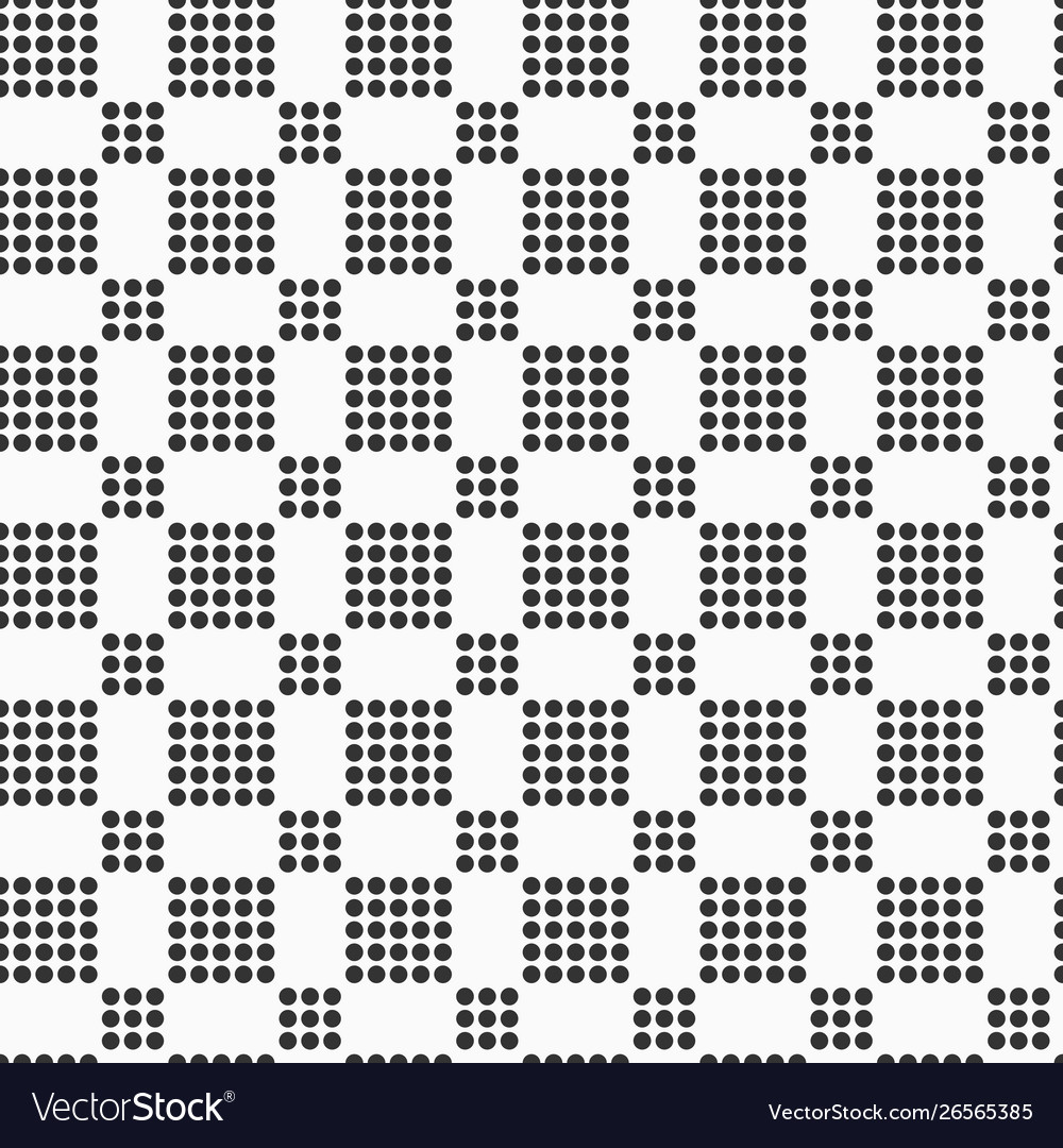 Abstract seamless pattern dotted squares vector image Abstract seamless pattern dotted squares