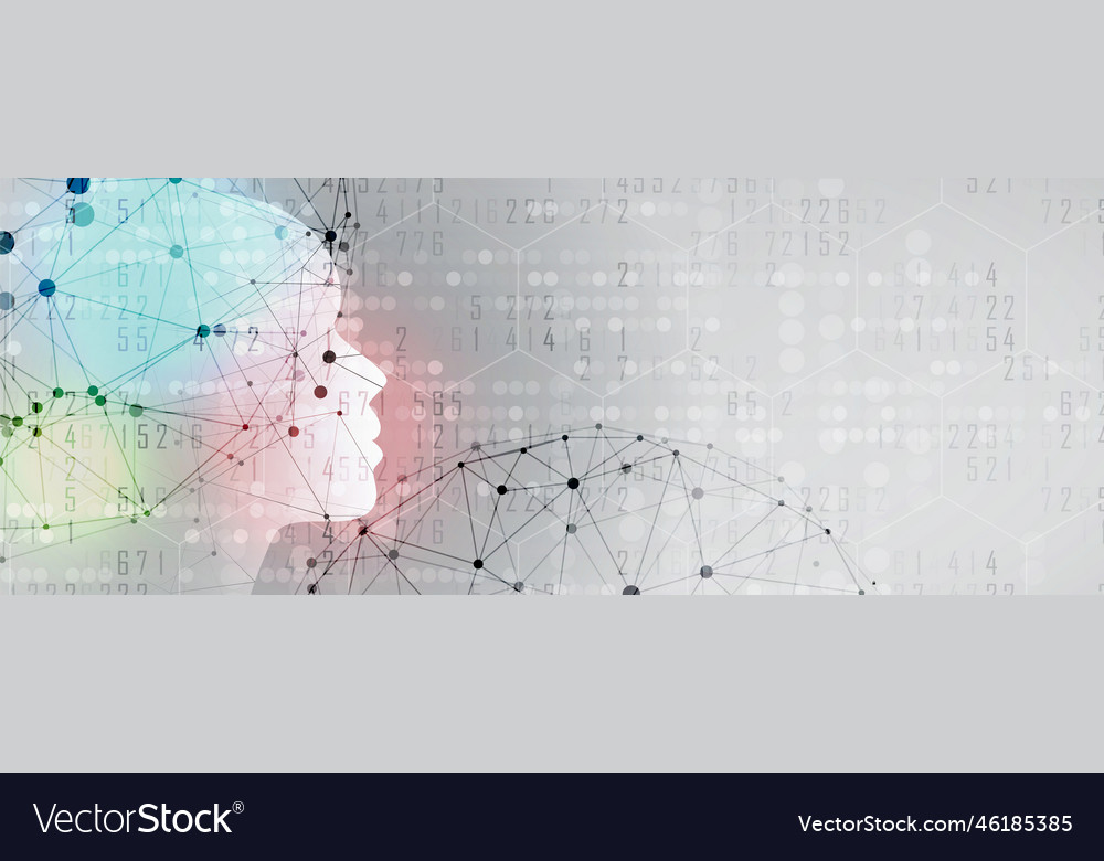 Artificial intelligence technology web background