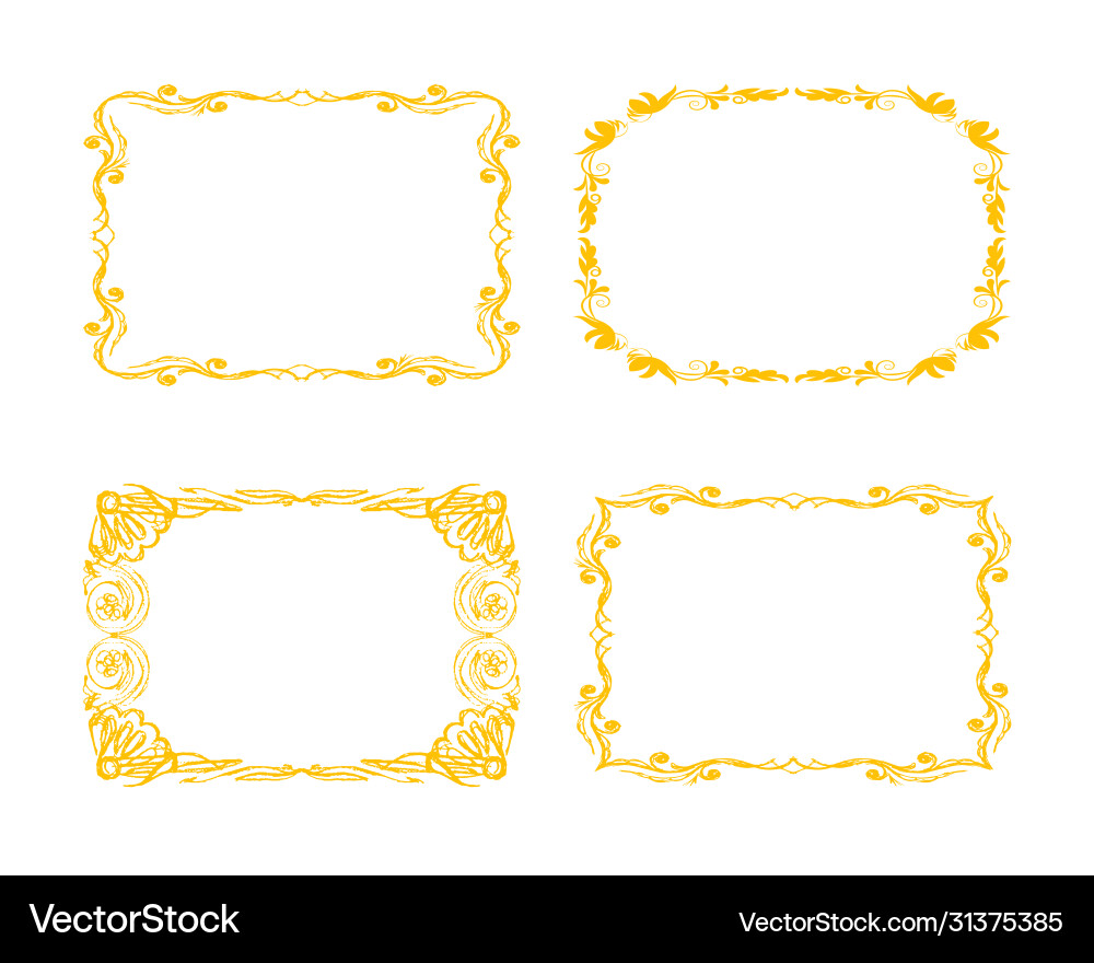 Grunge frames set Royalty Free Vector Image - VectorStock