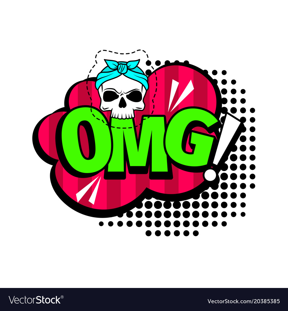 OMG Skull Exclamation Patch
