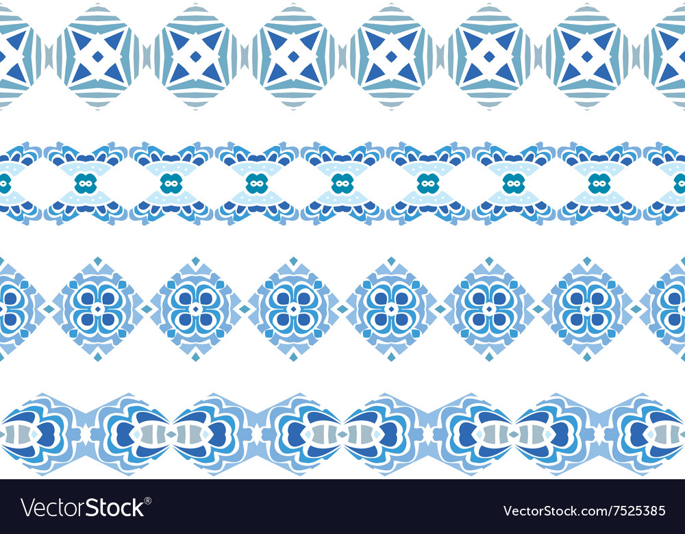 Seamless borders Royalty Free Vector Image - VectorStock