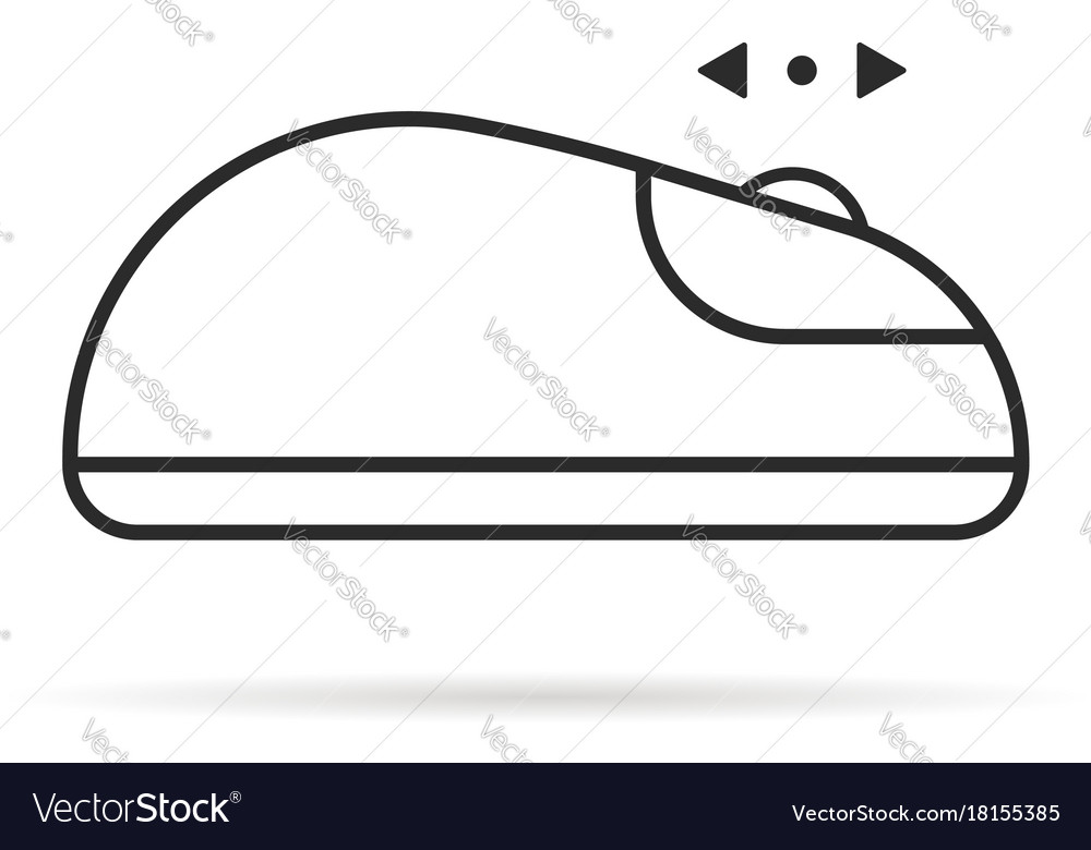Dünne Linie nach oben und unten scroll Computer Maus-Symbol