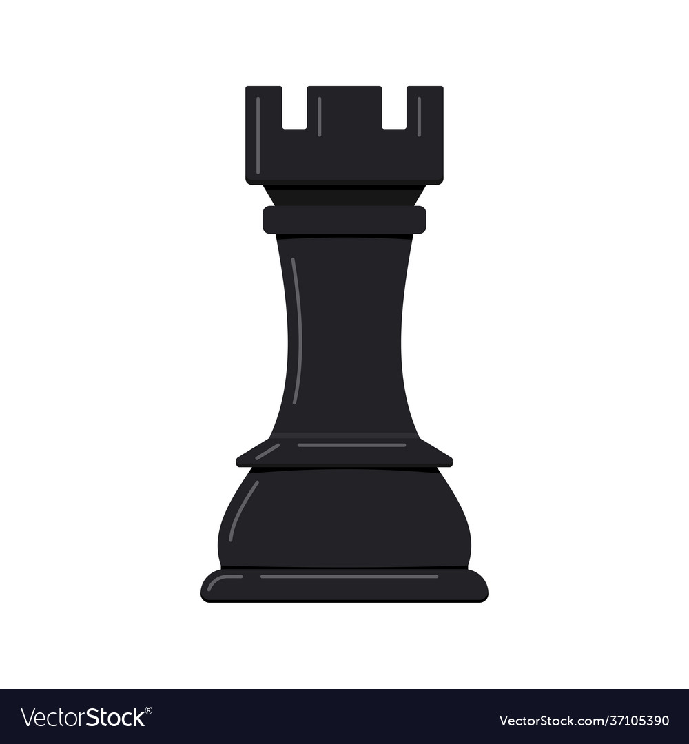 rook chess color icon vector illustration, Stock vector