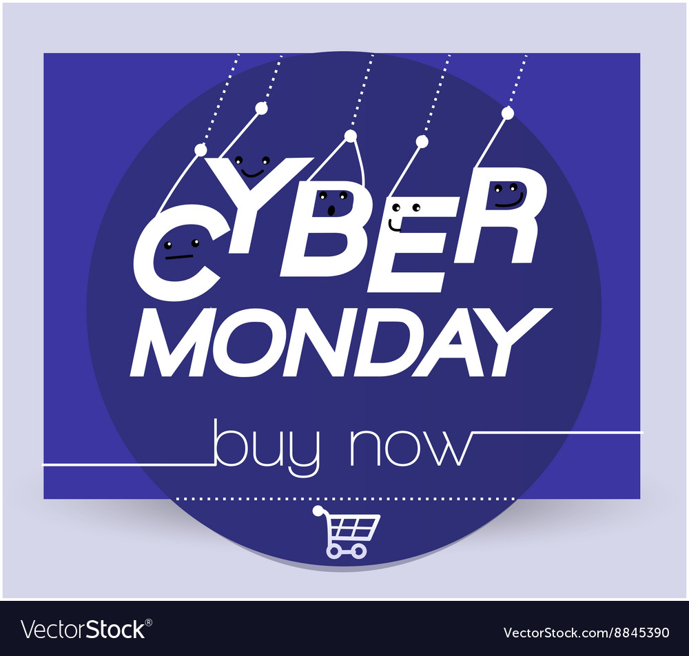 Cyber monday 6 Royalty Free Vector Image - VectorStock