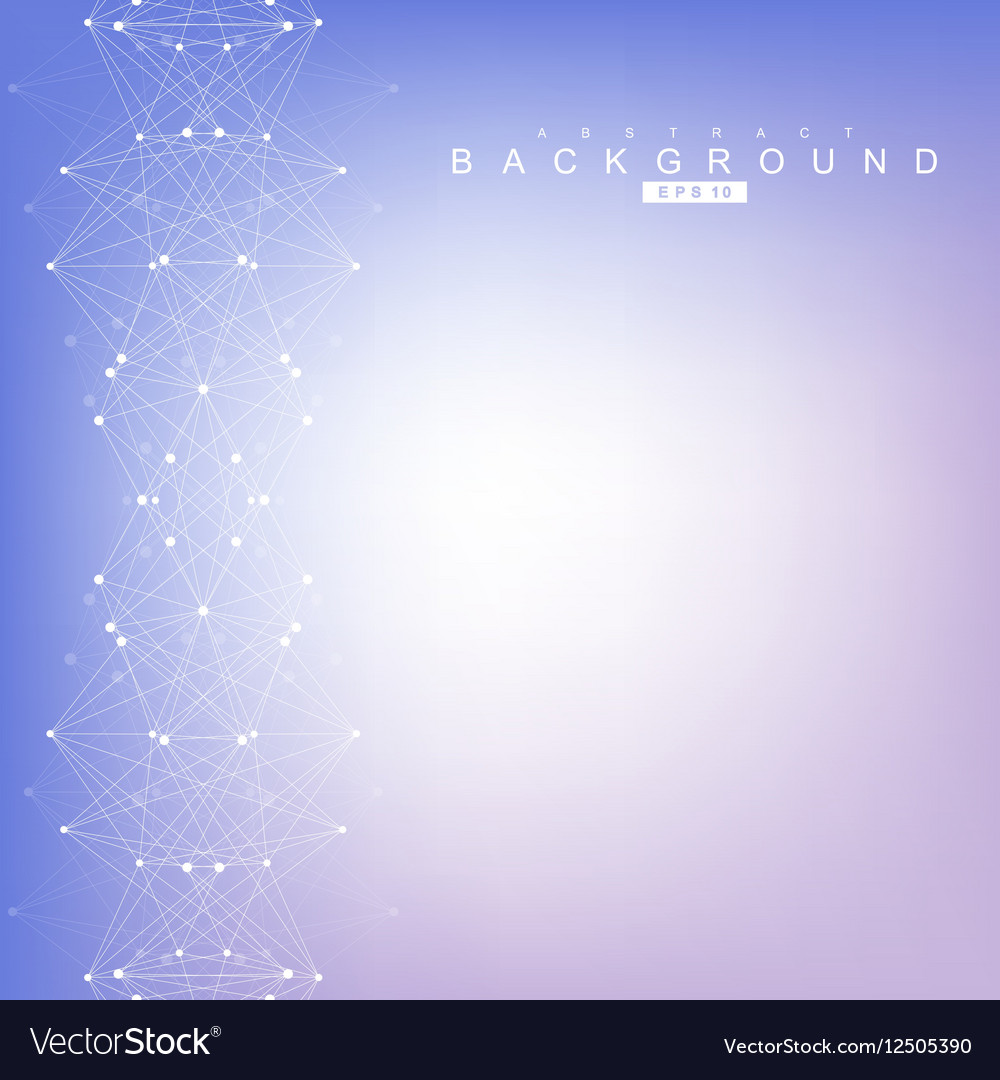 Geometric abstract background with connected line