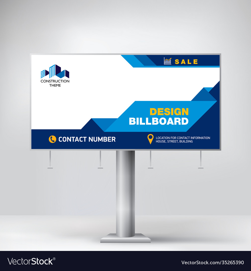 Stylish Billboard Design Creative Concept Vector Image stylish-billboard-design-creative-concept-vector-image