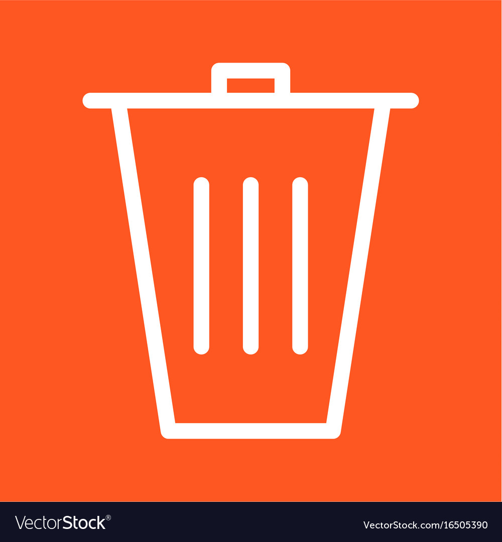 Trash bin Royalty Free Vector Image - VectorStock