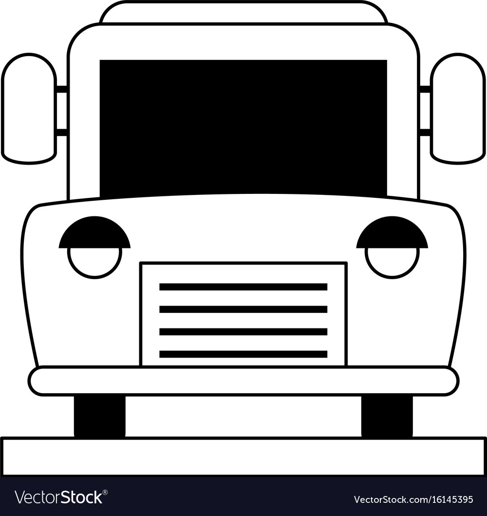 Bus frontview icon image