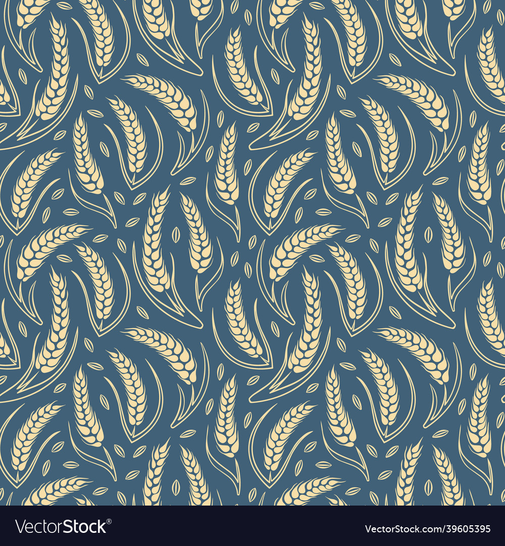 Cereal seamless pattern vector image Cereal seamless pattern