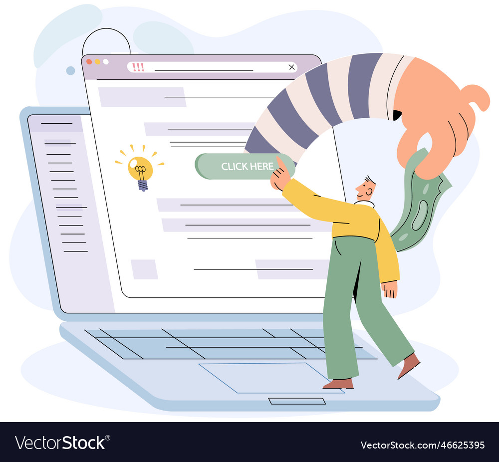 Hacker activity big set hacking computer vector image Hacker activity big set hacking computer