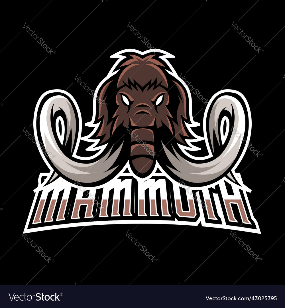 Myth mammoth elephant mascot sport esport logo Vector Image