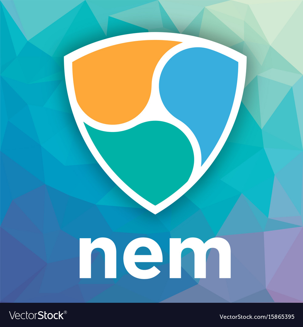 Nem xem blockchain cripto currency logo