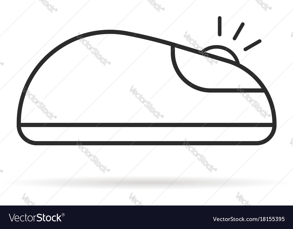Thin line click computer mouse icon