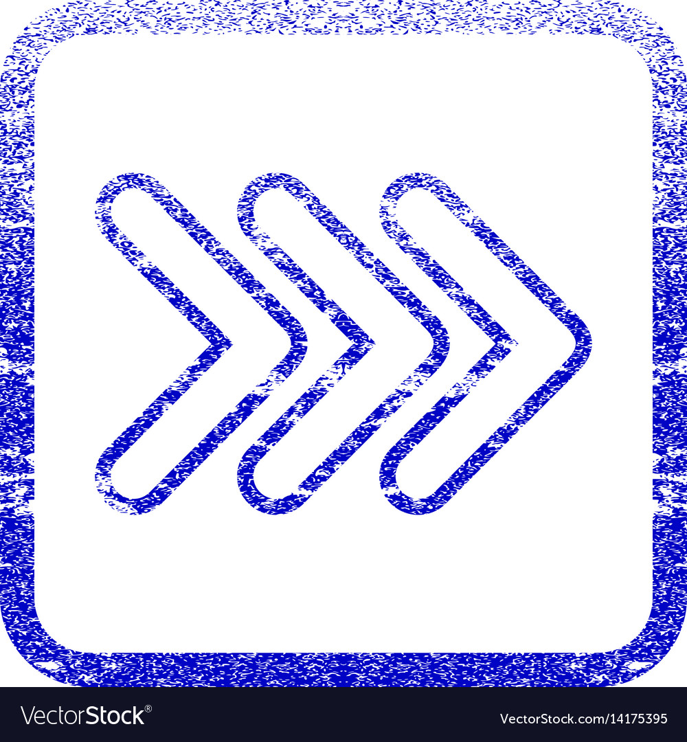 Triple pointer right framed textured icon