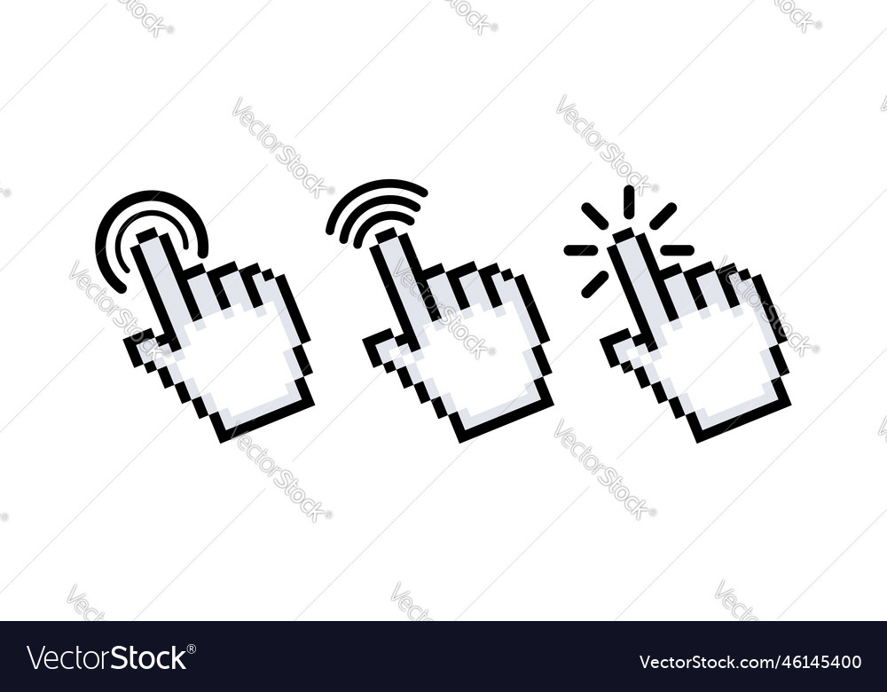 Computer Maus klicken Cursor Pfeilzeiger vector image Computer Maus klicken Cursor Pfeilzeiger