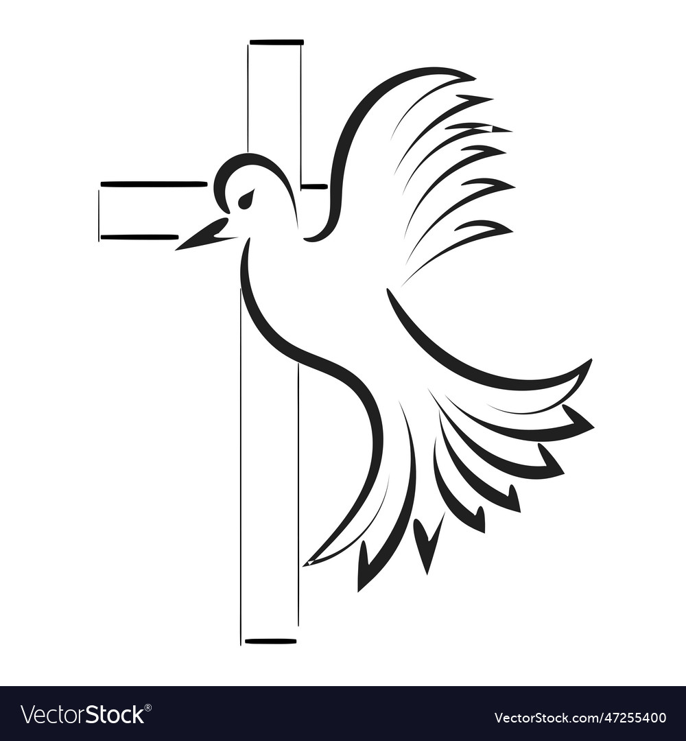 Deeply meaningful christian tattoo Royalty Free Vector Image