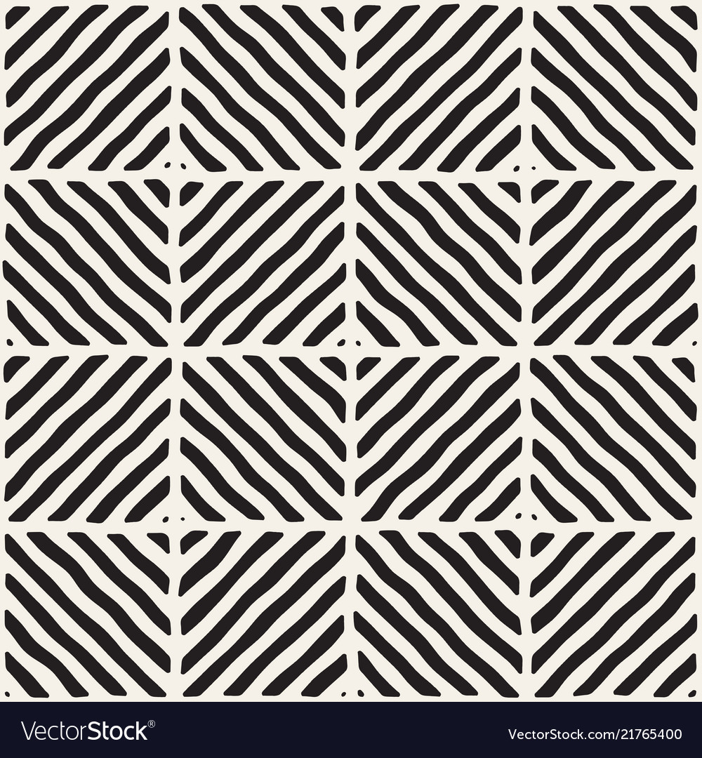 Hand drawn seamless repeating pattern with lines