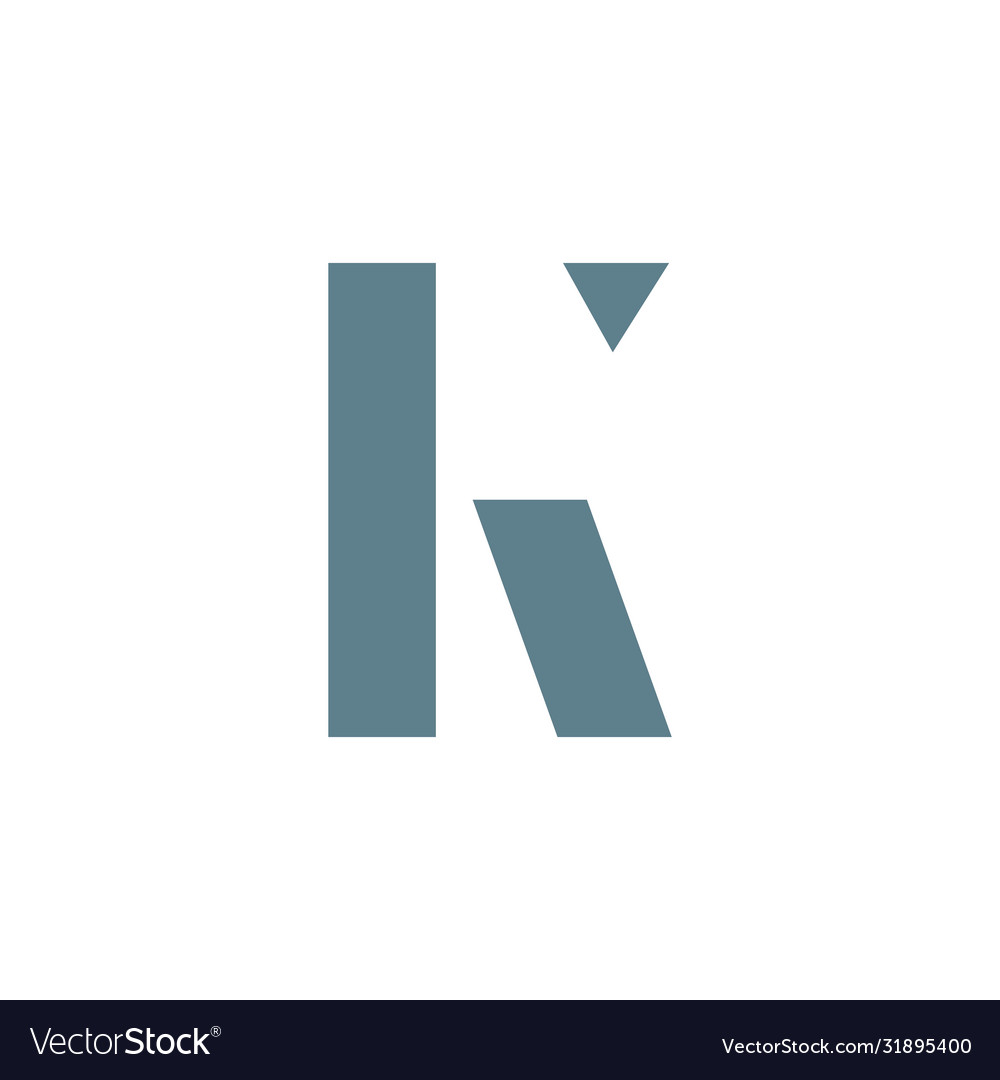 Initial letter k logo design template